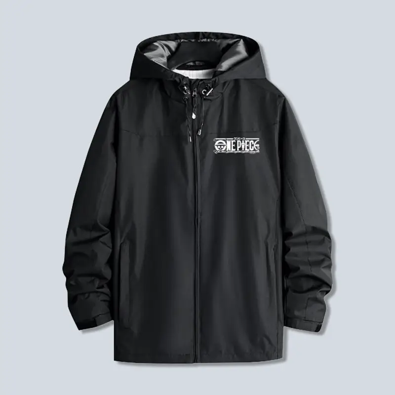 One piece printed pattern Waterproof Rain Jacket Lightweight Outer Hooded Outdoor Raincoat Hiking Windproof Climbing Jacket