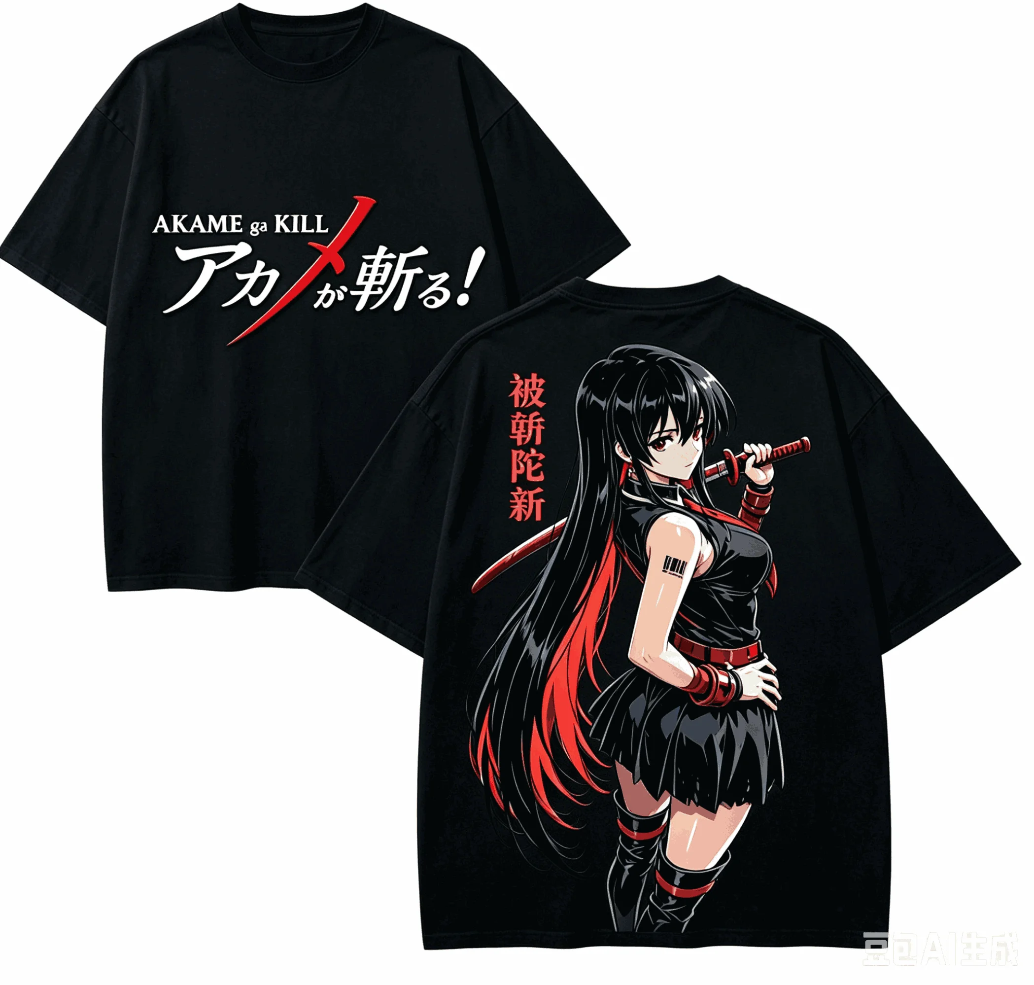 Akame ga Kill! Camiseta para amantes del anime, Harajuku, algodón, nuevo modelo, estilo retro, talla grande, unisex, Harajuku, alta calidad, transpirable