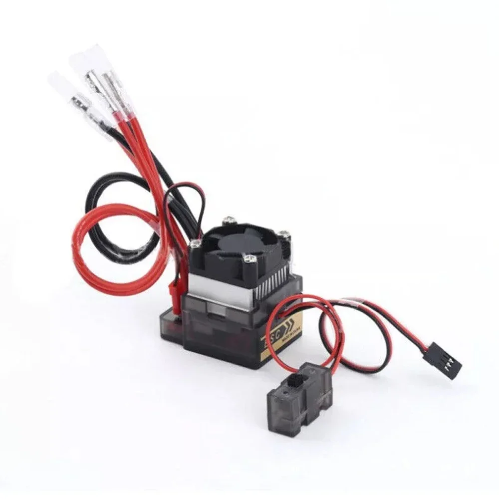 

HSP model accessories 320A ESC high voltage version ESC HPI Bigfoot off-road car/boat model one-to-two brushed ESC with fan