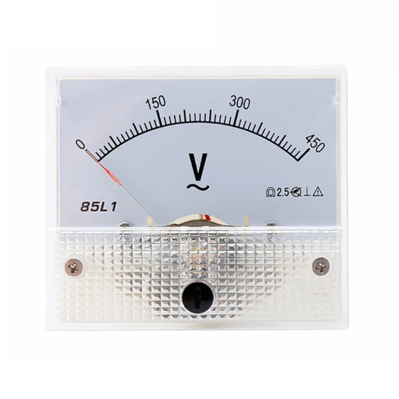 Analog Current Panel Meter Ammeter for Circuit Testing Charging Battery Ampere Tester Gauge 0-150V 250V 450V 500V