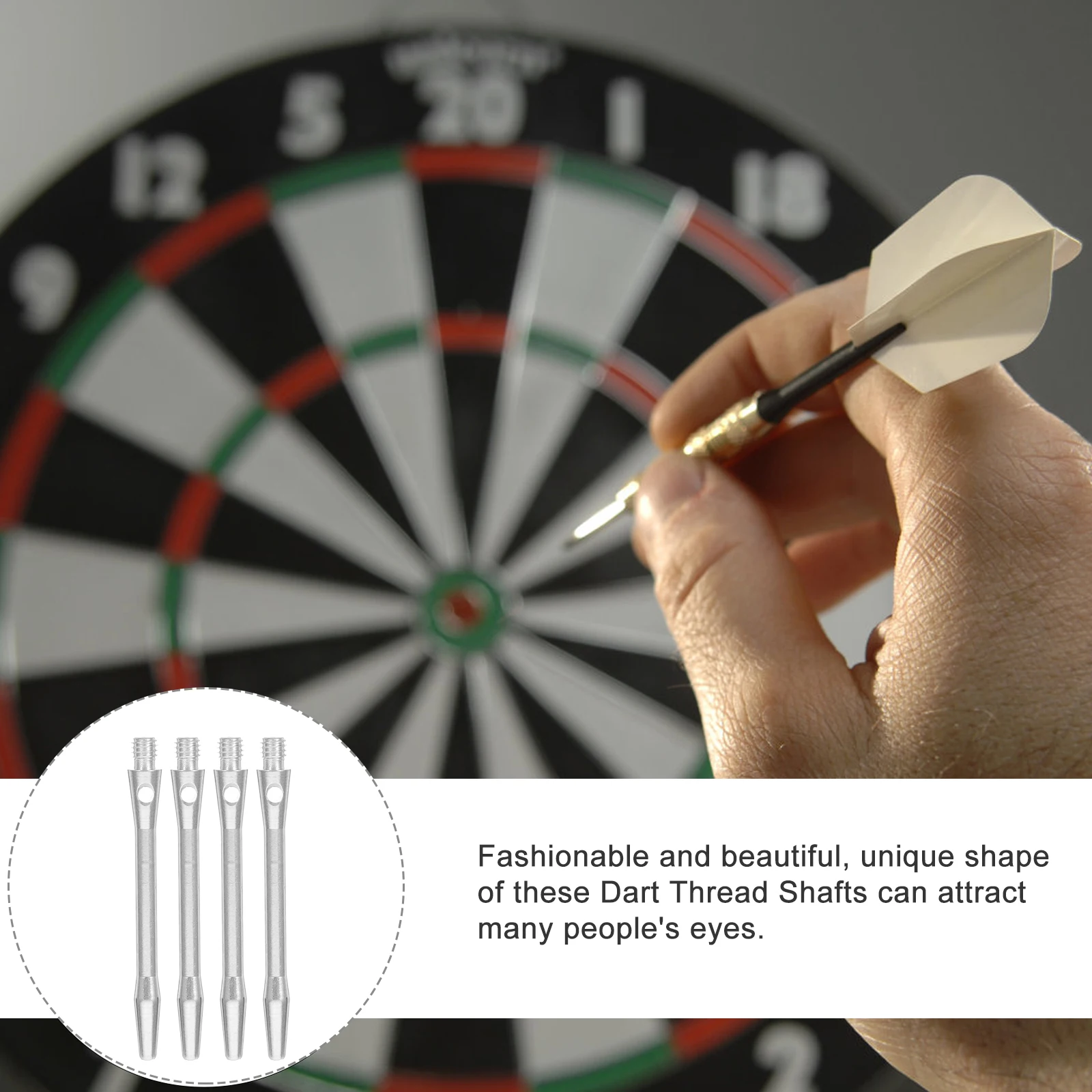 12 قطعة من أعمدة الخيط من سبائك الألومنيوم، بدائل عمود محمول خفيف الوزن للاستخدام في المنافسة في الألعاب الخارجية #2