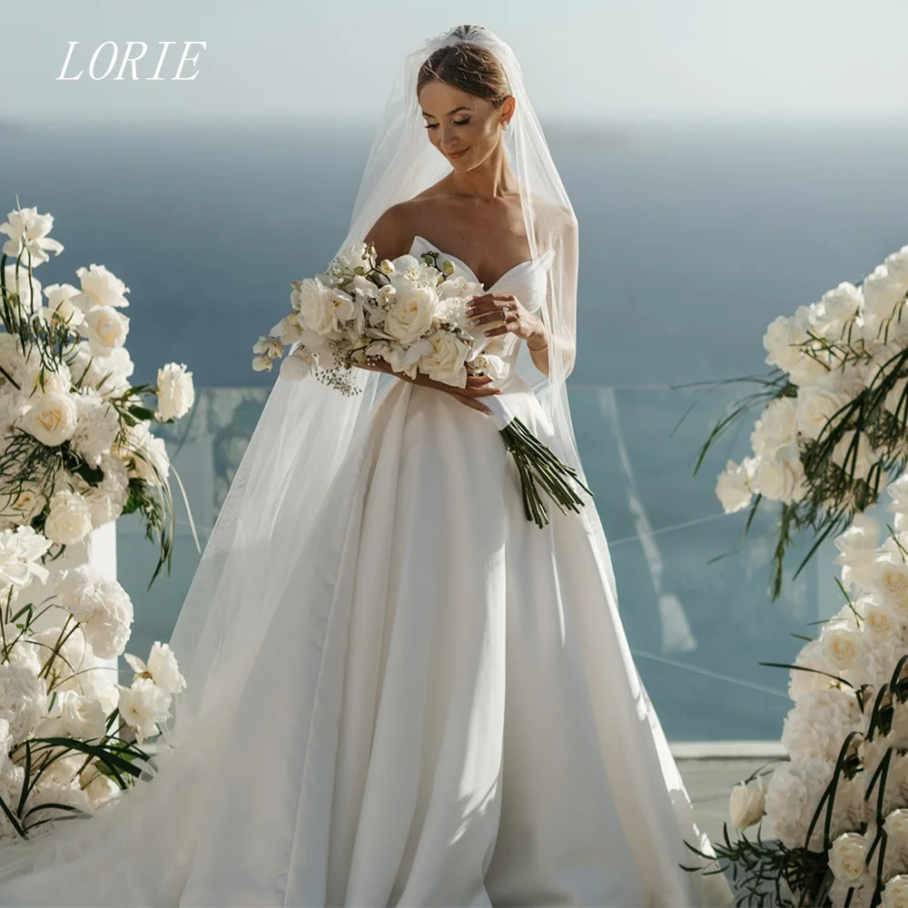 

LORIE Luxury A Line Wedding Dress Structural Sweetheart Bridal Dresses Temperament Wedding Gown Customized 2026