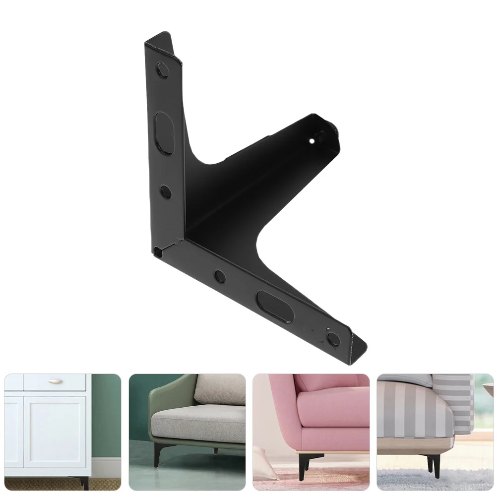 

4Pcs Metal Furniture Legs Set Modern Triangle Support Feet for Couch Dresser Stool Replacement Strong Load Bearing Non-Slip