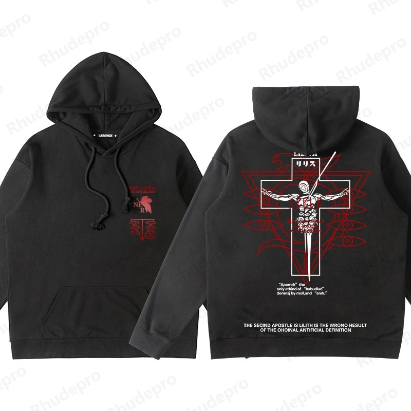 2024 New Century Evangelion Joint Youth Hoodie Men Hooded Eva First Mobile Diffuse Clothing Design Sense Of Tide Oversized