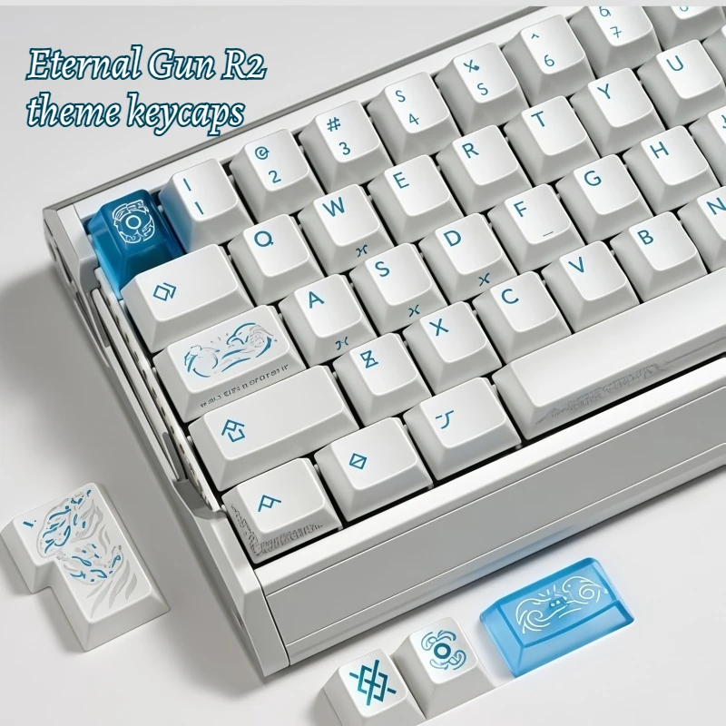 

XVX - Core Eternal Gun R2 Theme Keycap Translucent Universal 205 Key PBT Material Cherry Cross Axis Hole Ergonomic Customization