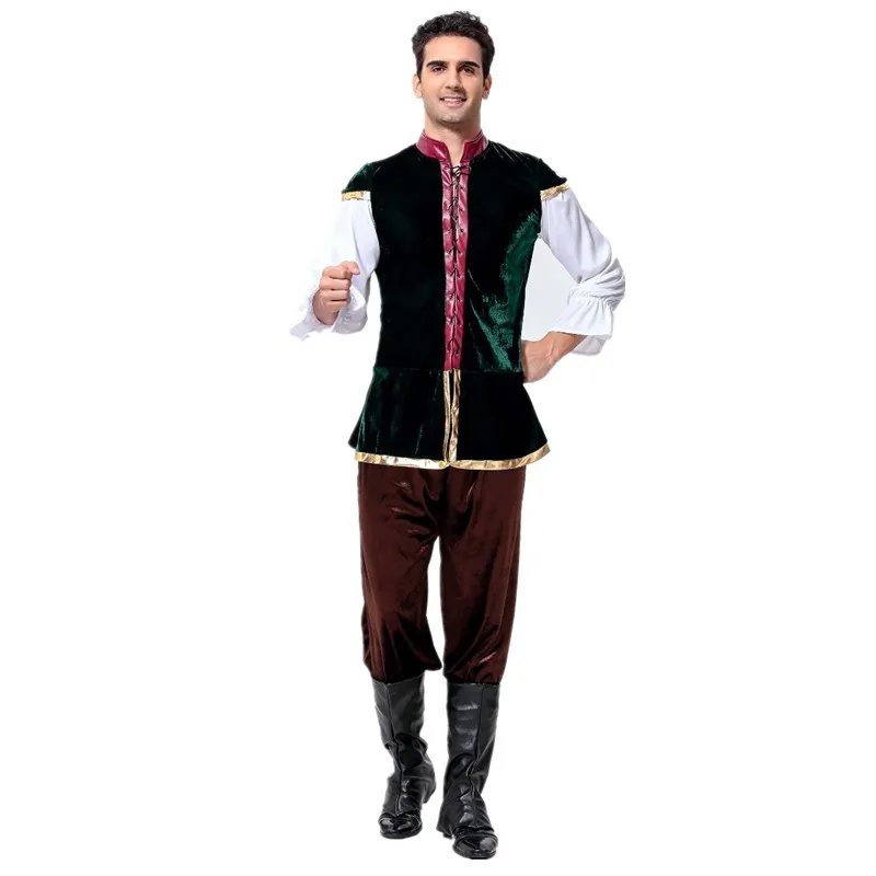 

Adult Men's German Oktoberfest Traditional Beer Costume Bavarian Festival Bar Beer Male Cosplay Fancy Clothes