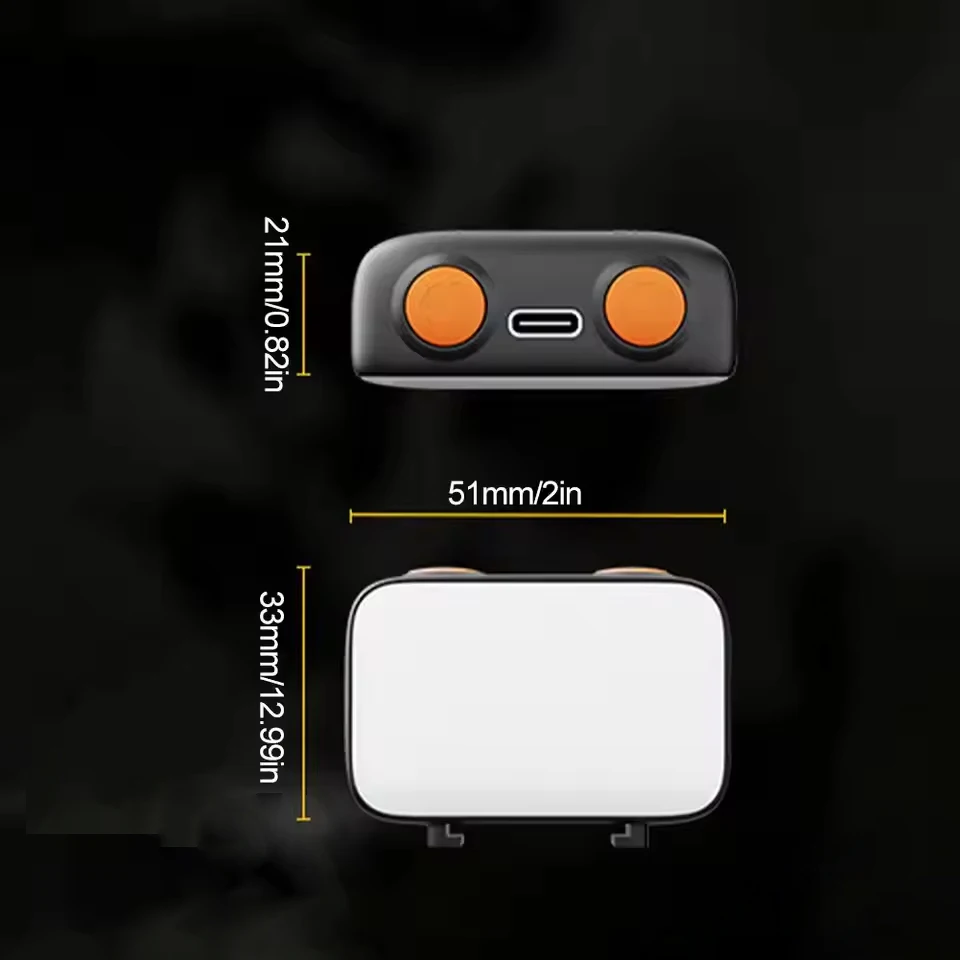 ضوء ملء Led لـ DJI OSMO Pocket 3 ملحقات إضاءة التصوير الفوتوغرافي 800 مللي أمبير في الساعة ضوء التصوير المحمول القابل لإعادة الشحن