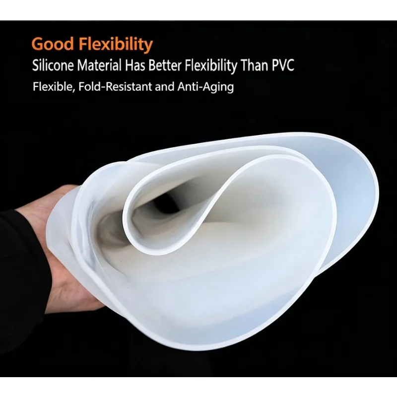 Thick Flat Silicone Rubber Gasket Sheet, High Temperature Resistant Silicone Seal Pad for Industrial Sealing