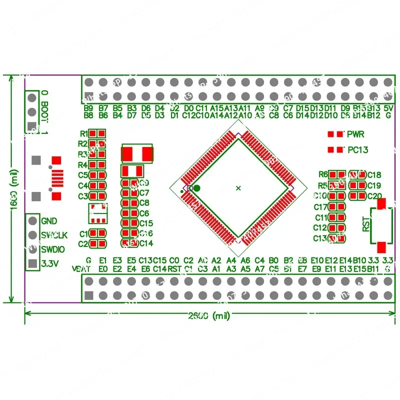 STM32F745VGT6 Core Board Large Capacity MCU New Product Development F745 High Performance Evaluation Board Promotion