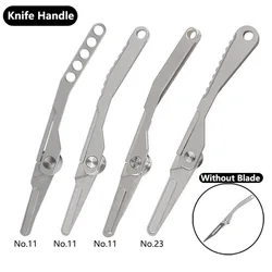 Titanium Alloy Knife Handle Suit for NO.11 23 Blades Scalpel Handle Portable EDC Tool Folding Knife Hilt Replace Blade Gift