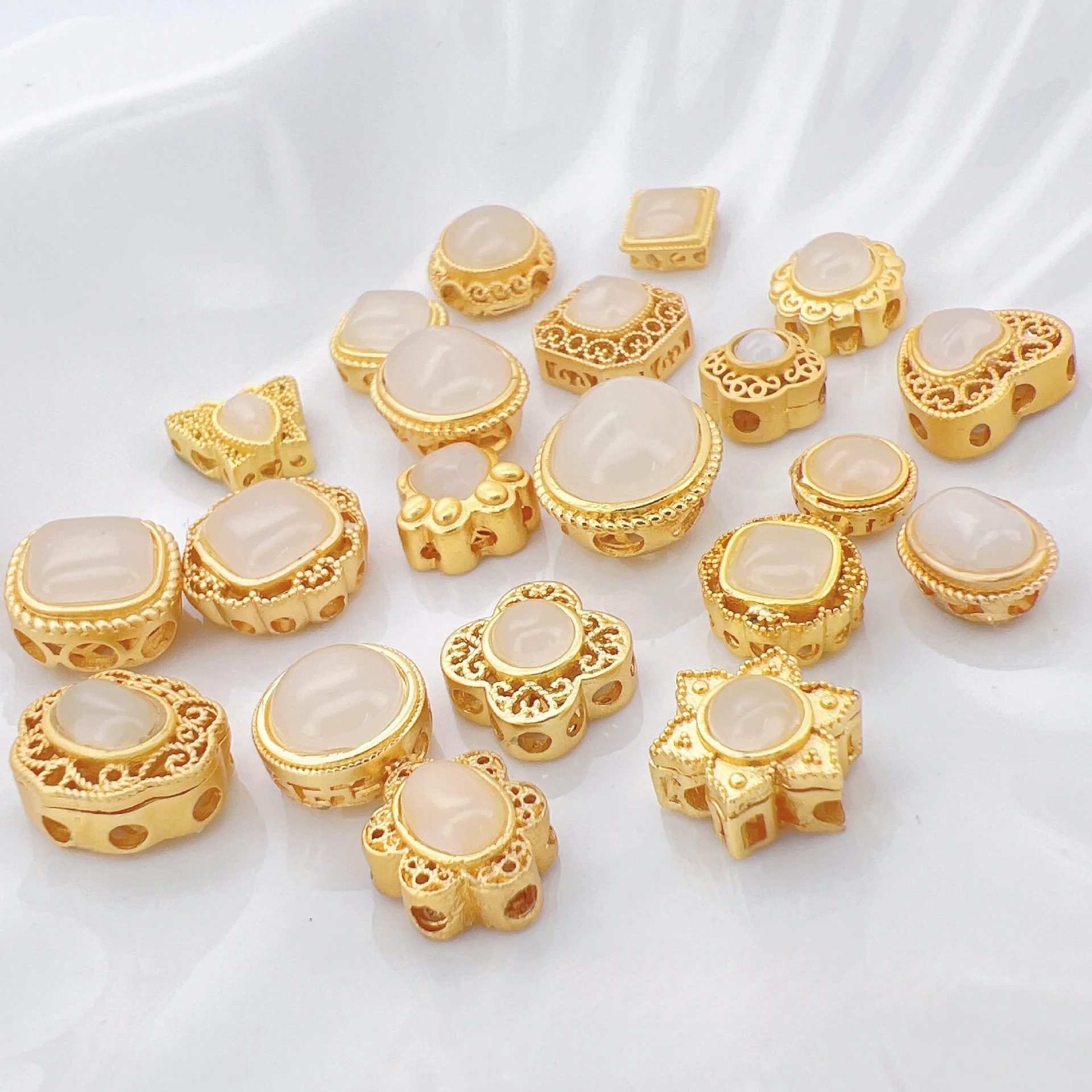 7pcs Jewelry Making Accessories Spacer Beads Beaded Handmade DIY Pearl Bracelet Necklace Jewelry Making Accessories Wholesale