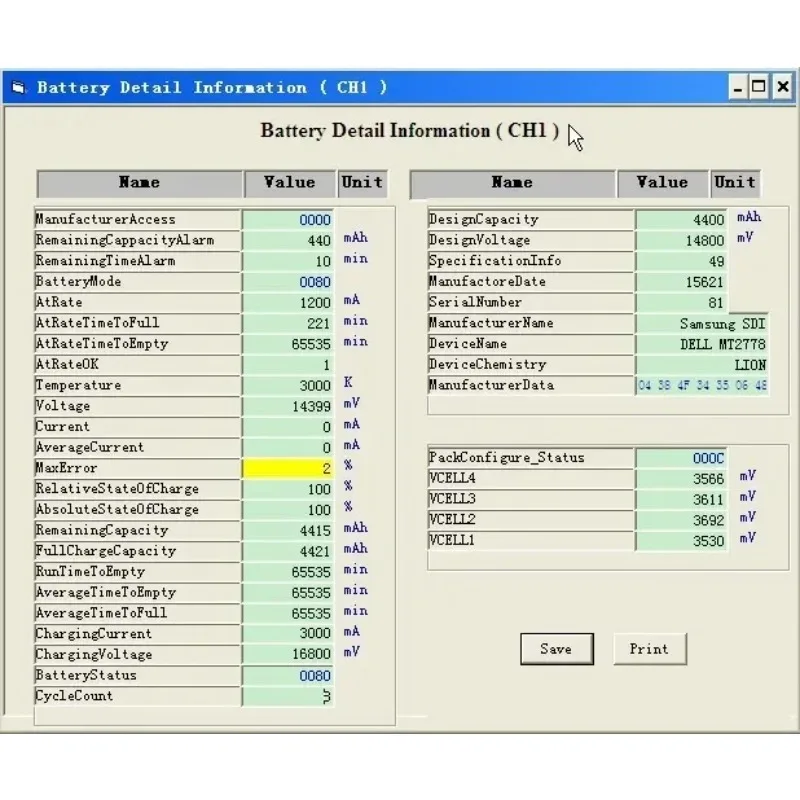 Universal laptop capacity discharge load tester laptop battery repair tools portable laptop battery repair