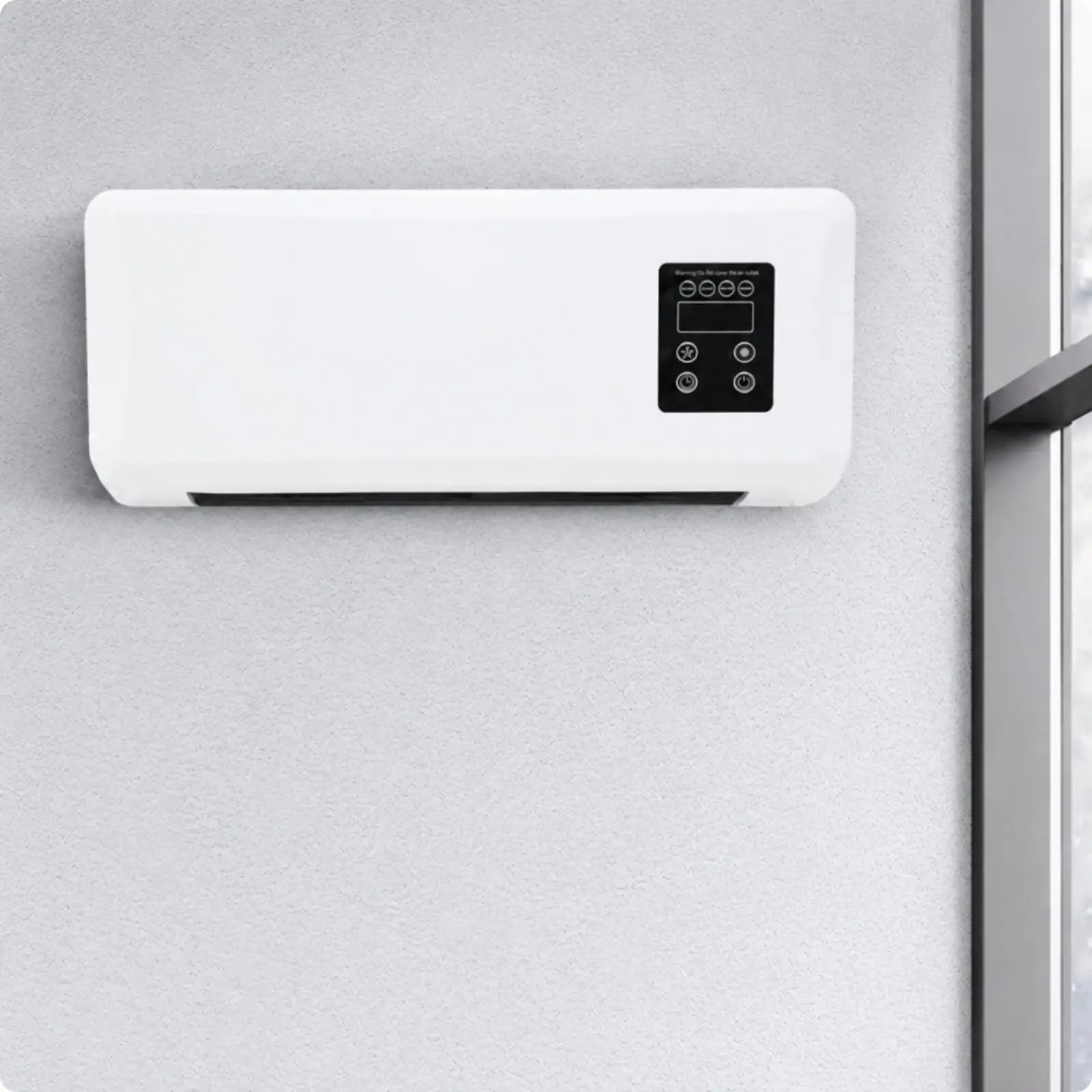 Portable Wall Heater 1500W Overheat Protection Electric Room Heater for Home Office Dorm Indoor Warm Air