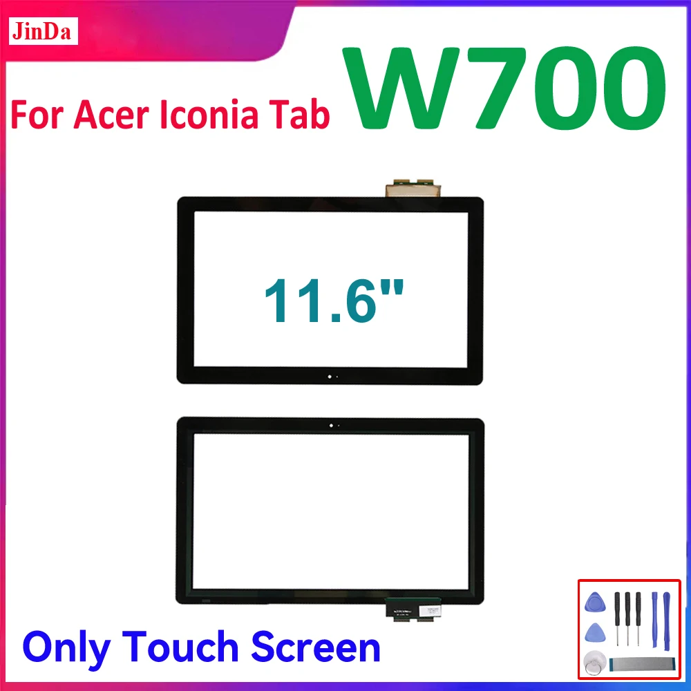 

Сенсорный экран 11,6 дюйма для Acer Iconia Tab W700, стеклянная линза дигитайзера сенсорного экрана для Acer W700, запасные части для сенсорного экрана, бесплатные инструменты