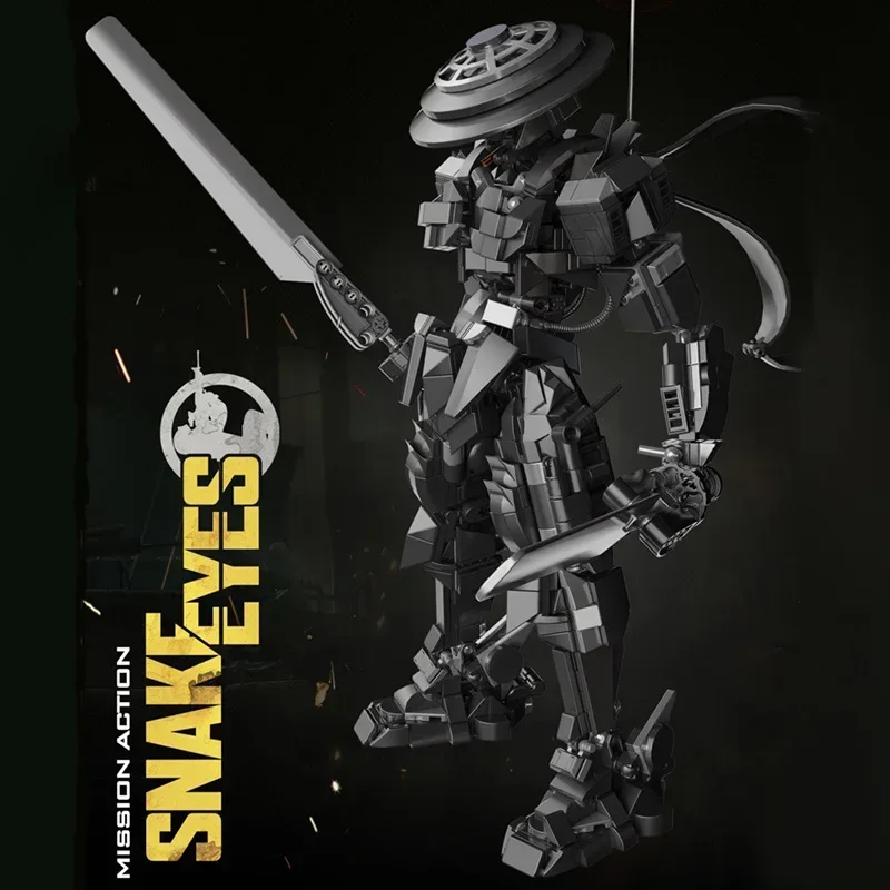Criativo 1053 pçs mech ninja guerreiro modelo blocos de construção tijolos kits moc swat mecha soldado brinquedos para crianças adultos meninos presentes