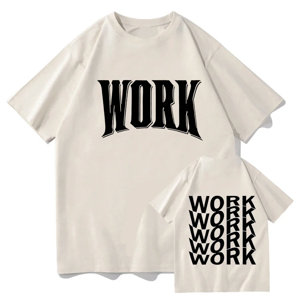 Ateez Work Vector T Shirt Fashion Men Harajuku Aesthetic Graphic T-Shirt Unisex High Quality Casual Vintage Cotton Tees Shirts