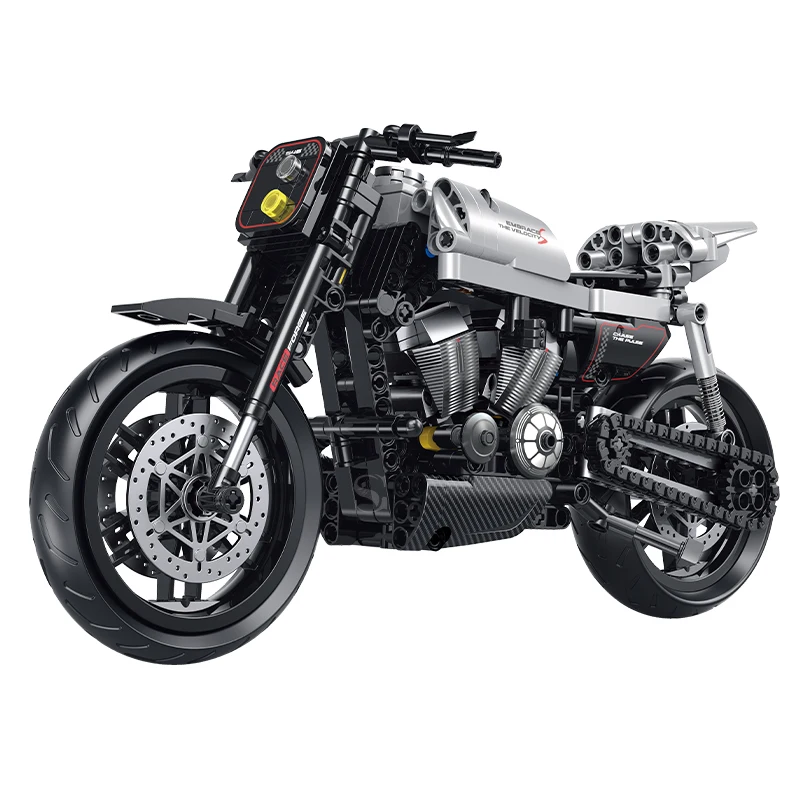 جديد 1:8 XR1200 دراجة نارية اللبنات مجموعات مدينة نموذج دراجة نارية الطوب الفني الاطفال الكبار هدايا الهالوين 533 قطعة #1