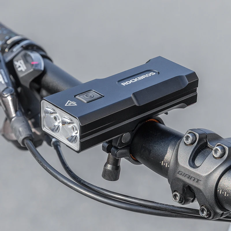 ROCKBROS Bicycle Front Light 850LM High Bright 10000mAh Bicycle Head Light Type-C Charge IPX6 Waterproof MTB Bike Accessories