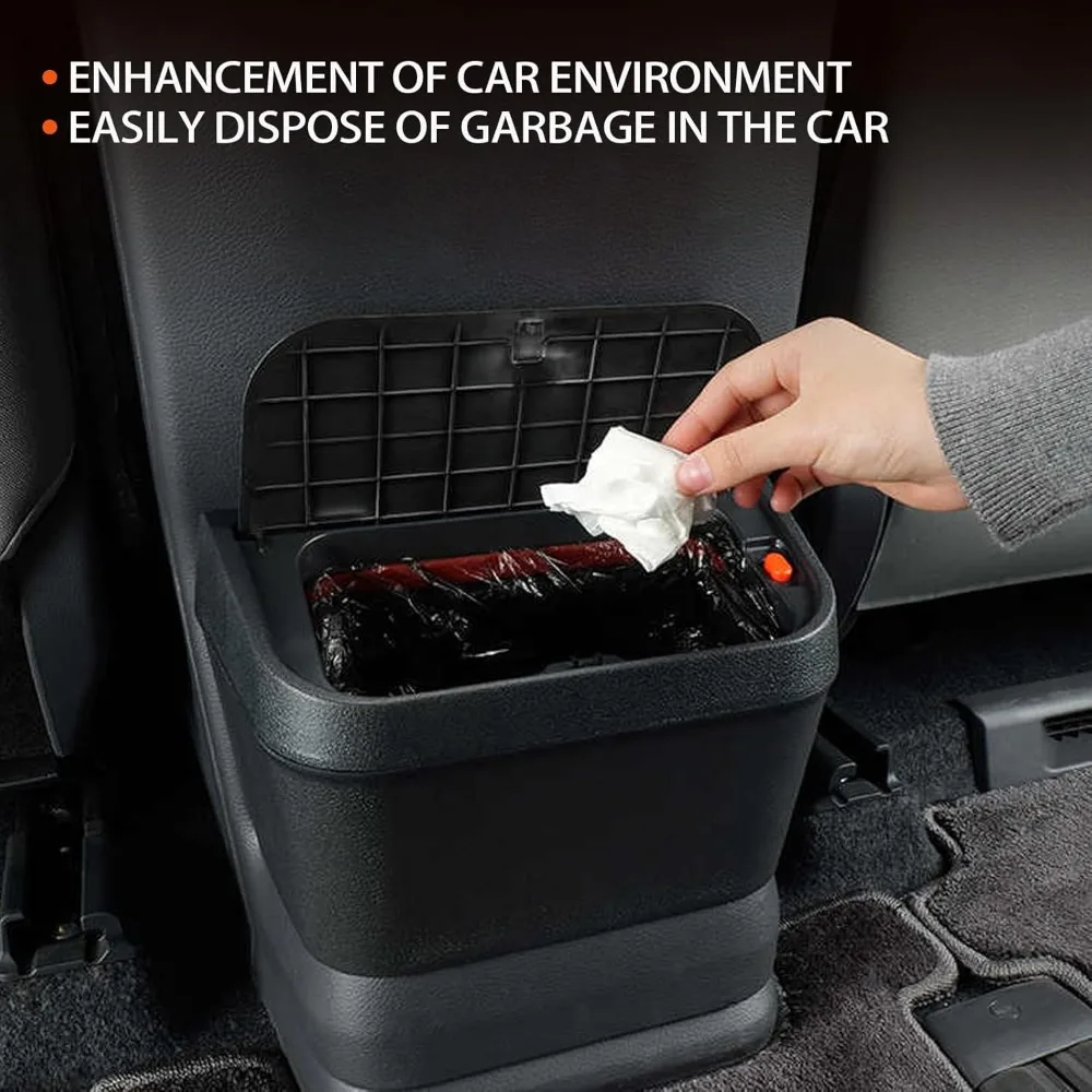 سلة مهملات السيارة المقاومة للماء لموديلات سيينا 2021-2020: سلة المهملات المتوافقة مع حامل الأكواب مع تصميم الصف #2