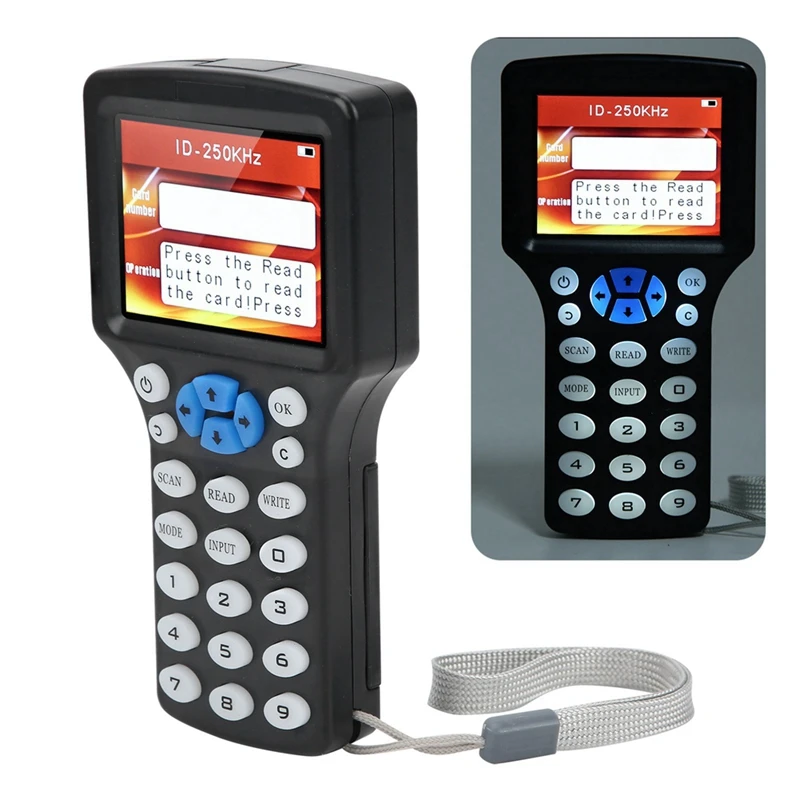 3CGRO-10 Frequency RFID NFC Smart Card Reader Writer Duplicator+5XCUID Keychain 125K 13.56Mhz RFID Copier Key Replicator