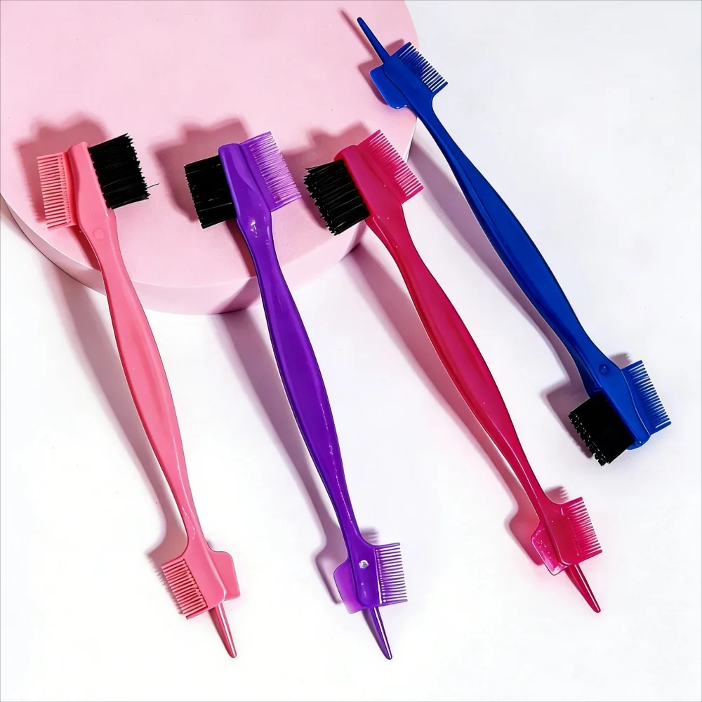 

Набор из 1/4 расчесок для укладки волос, инструмент для стайлинга волос по краям и сзади для женщин, профессиональная расческа для париков из натуральных волос