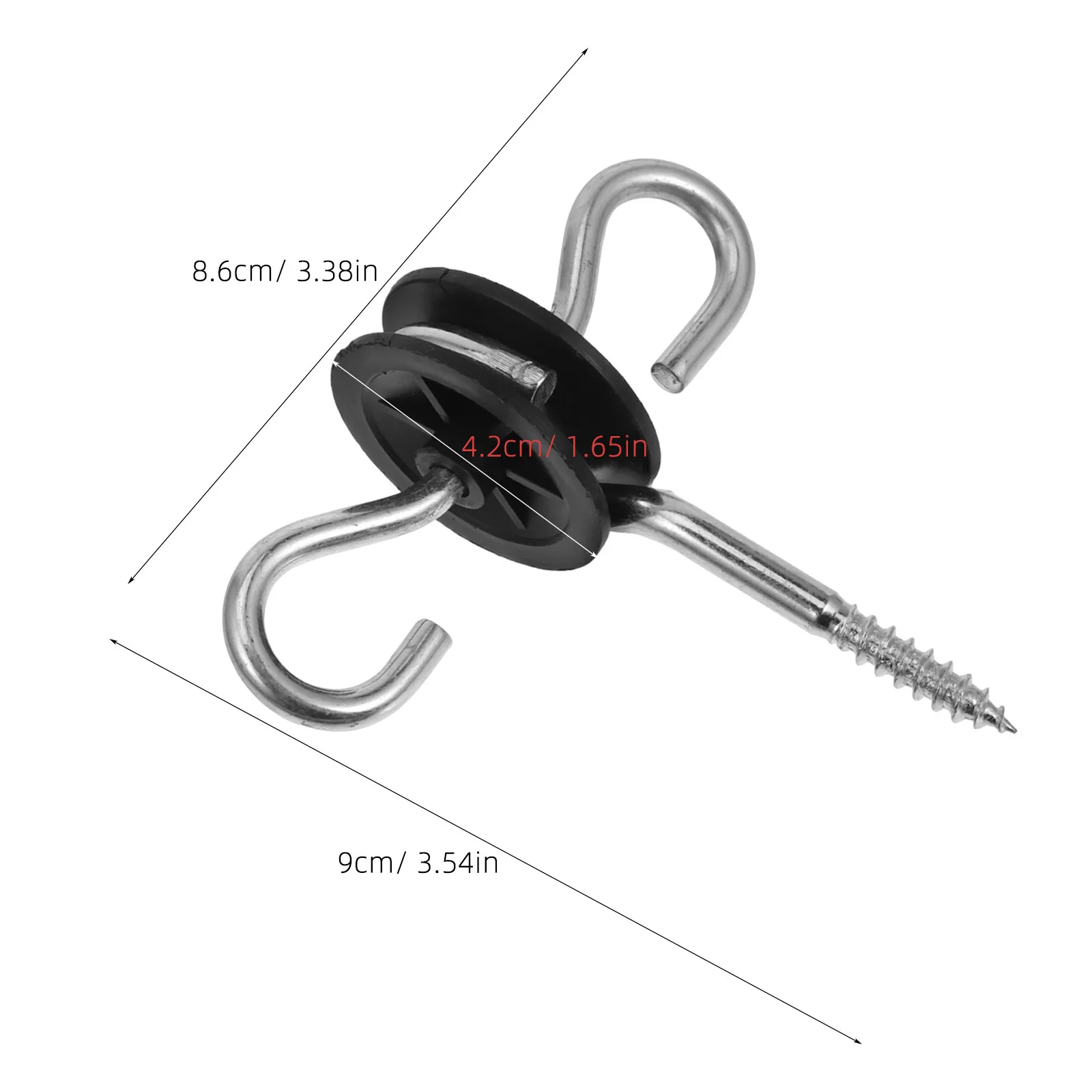 Electric Fence Insulators for Wooden Post Gate Handle Cattle Parts Accessories Livestock Double-hook Anchor