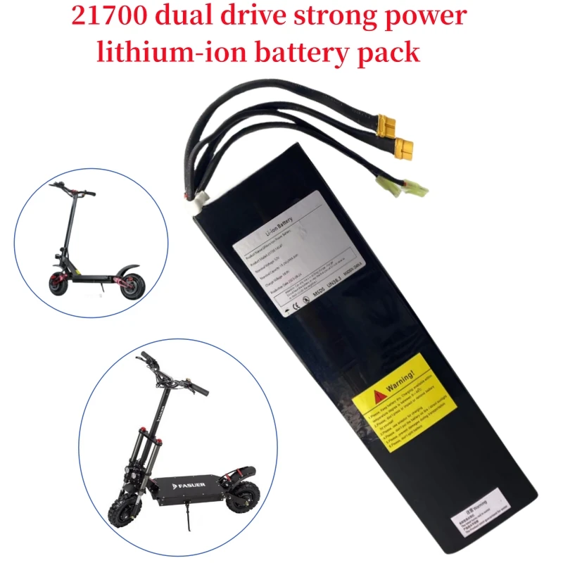 14S4P 21700 52V 19.2Ah بطارية ليثيوم أيون حزمة منفذ مزدوج شحن سريع مناسبة للدراجات البخارية الكهربائية ذات المحرك المزدوج