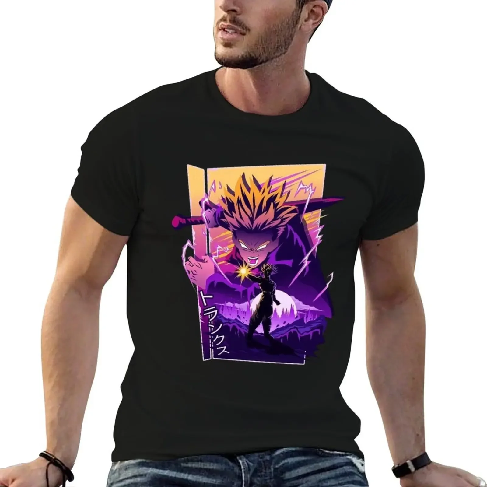 Trunks shirt T-Shirt baggy shirts summer clothes rapper graphic tees boys whites anime shirts men