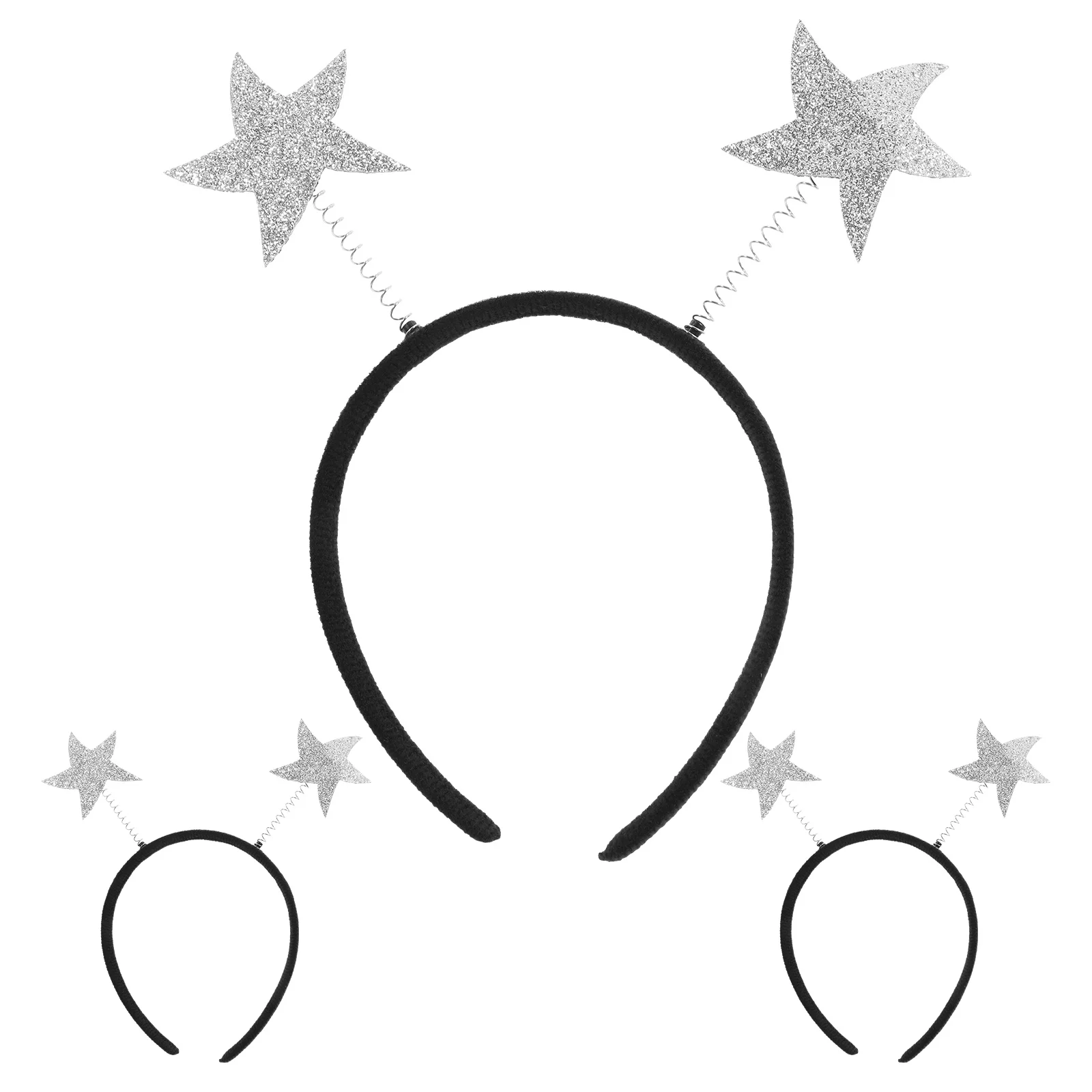 

3 Pcs Party Head Bopper Supplies Star Hair Bands Hoops Accessories Headdress Headband Miss