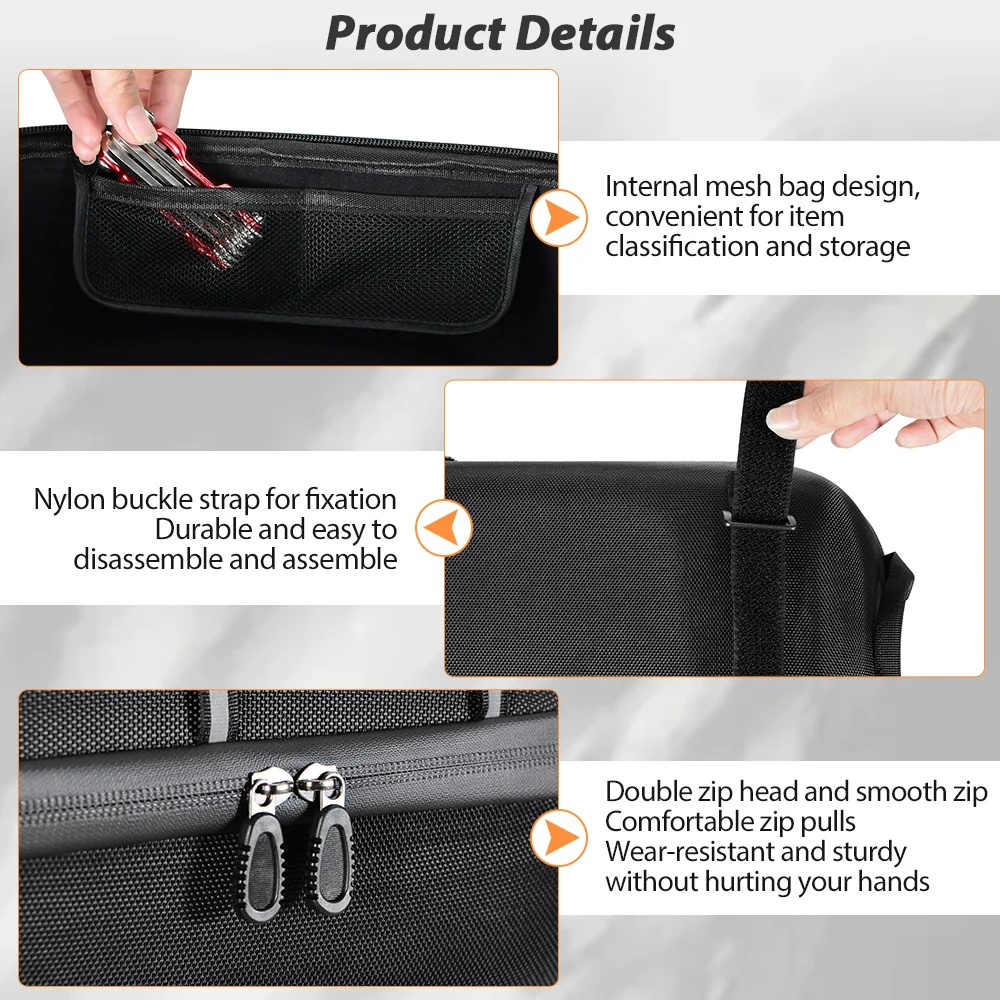 NEWBOLER Brompton Fahrrad-Rücksitztasche, MTB-Fahrradträgertasche, Kofferraumtasche, Radfahren, große Kapazität, wasserdichte Reisetasche ﻿ – Detail 8