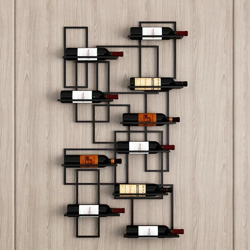 Suspended Bordeaux Glass Shelf Household  Goblet Support Upside Down Wall Hanging Rack Tavern Gear Stylish Stemware Holder