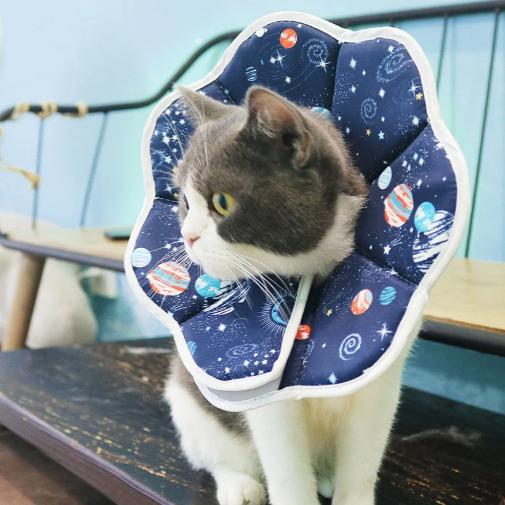 Cat Cone Elizabethan Collar For Dogs Cats Protective Recovery Cone For Dogs Cats Anti-Bite Lick Pets Cone Cats E-Collar S M L