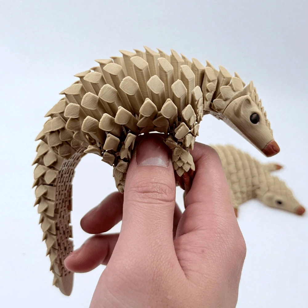 Figurine pangolin imprimée en 3D, modèle d'activité commune, multifonctionnelle, décoration de bureau pour la maison, cadeau unique, créativité