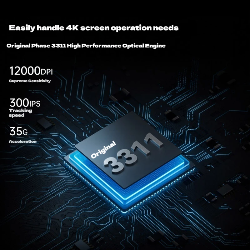 Rapoo MT760NL Multi-mode wireless StarFlash mouse PAW3311 12000DPI Ergonomic gaming mouse RGB light display low latency notebook