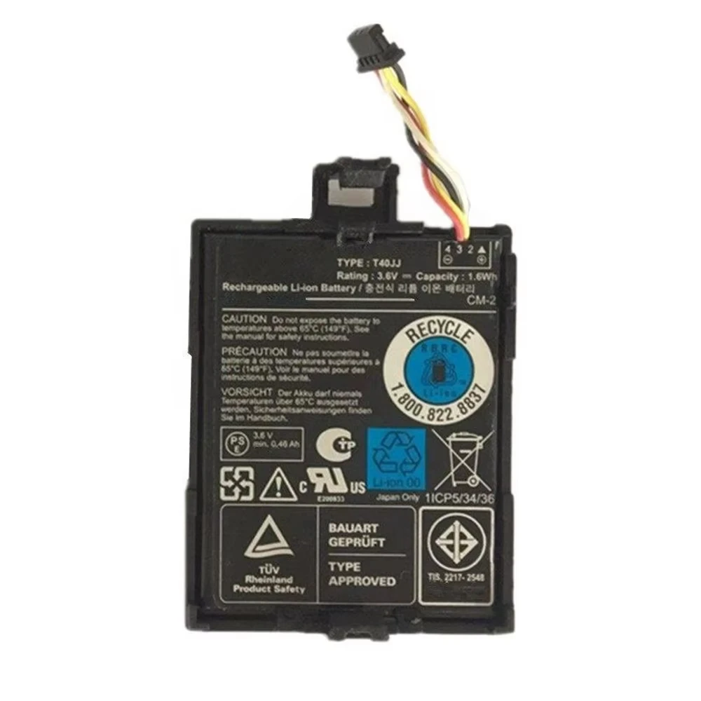 T40JJ Battery for Dell H710 H710P H810 RAID Controllers 70K80 D0JMF H810 N3V6G TTVVV TY8F9 3.6V 1.6Wh