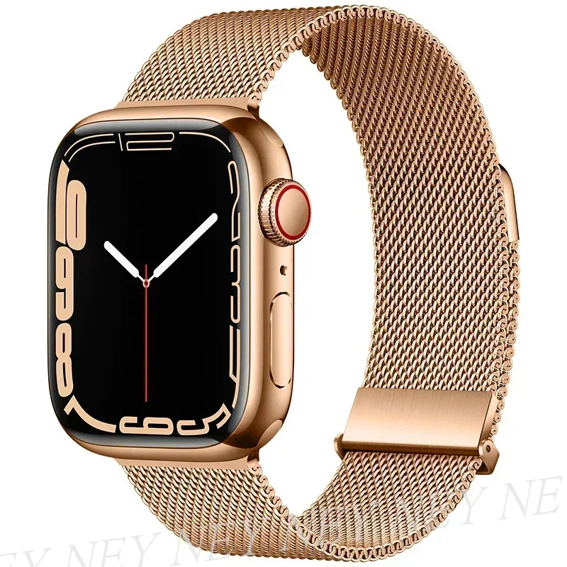 Milanese Loop für Apple Watch Band 44 mm 40 mm 45 mm 38/41 mm Armband Ultra 2 49 mm Metallbänder iWatch Serie 9 8 7 6 SE 5 4 10 42/46 mm