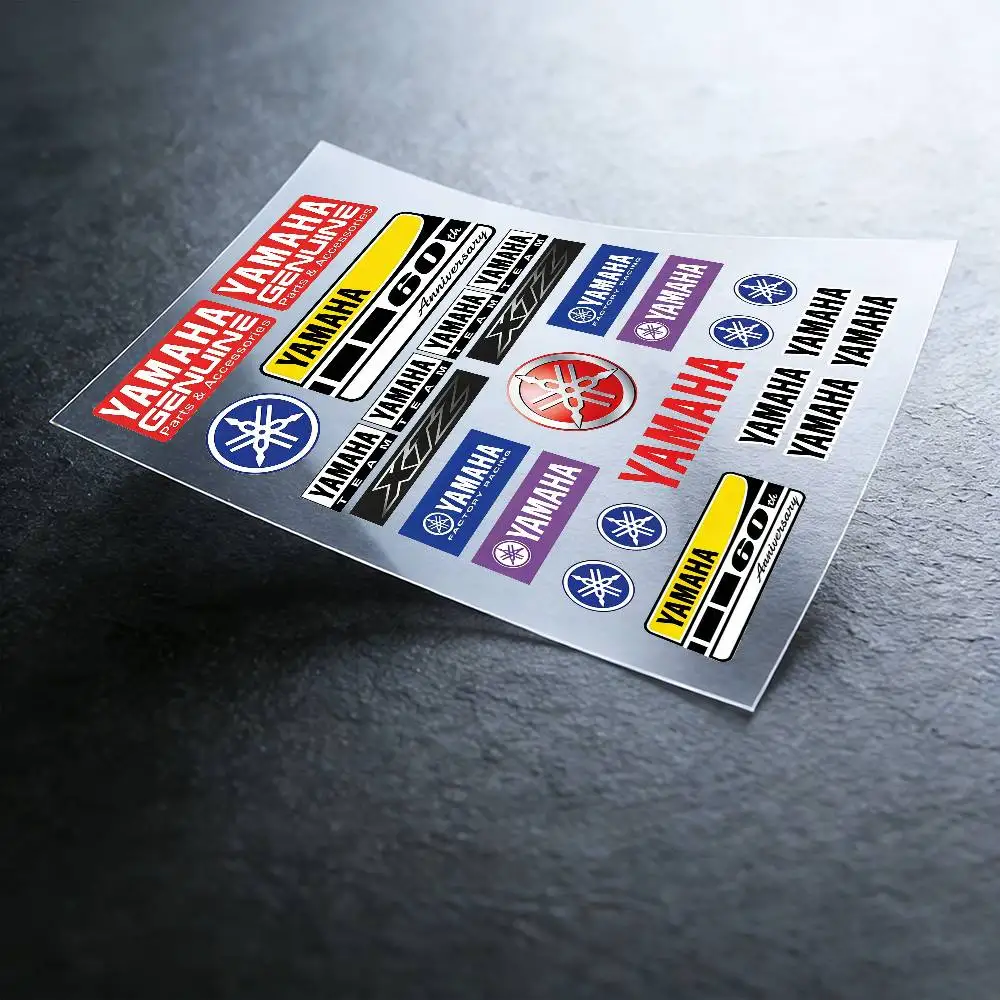 For Yamaha Reflective Motorcycle Stickers, 3M Safety Warning At Night In The Dark Scooter Helmets