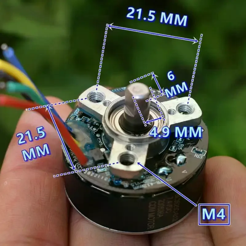1Pcs BL3525O 35mm Brushless DC Motor, 7.4V 3200RPM, High Torque, With Driver and PWM Speed Controller, Electric Engine