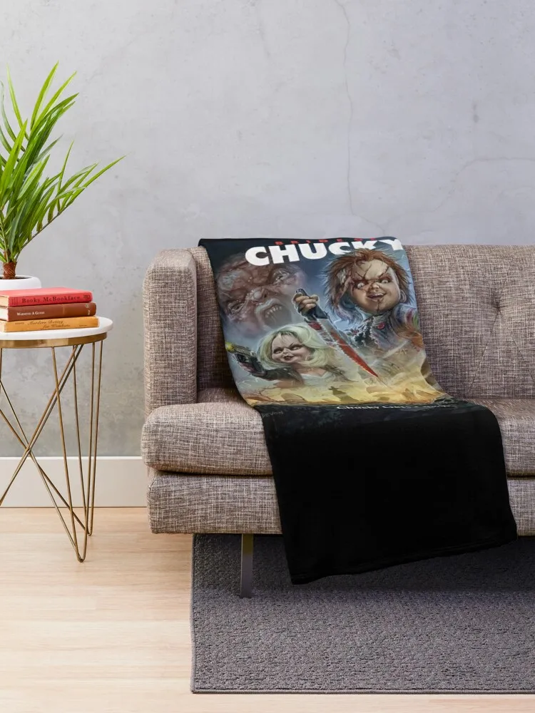 child’s play 2 & bride of chucky are just too perfect Throw Blanket Soft Plush Plaid Decorative Throw Warm Blankets