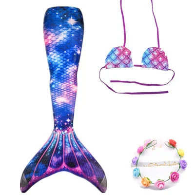 Mermaid tail adult women's swimsuit parent-child children's swimsuit performance clothing