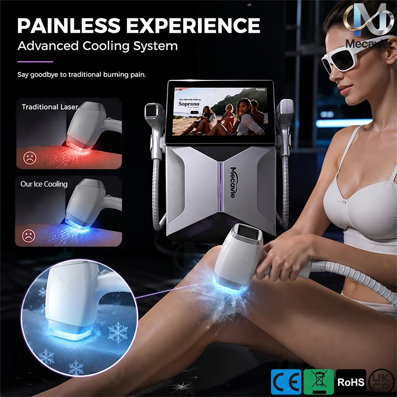 NEW 2 IN 1 4000w Hair Removal Machine Pico Qswitch ND YAG tattoo removal machine 4 Waves Professional