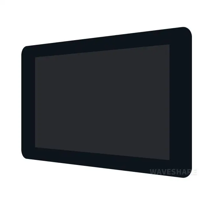 

7-дюймовый емкостный сенсорный дисплей Waveshare, интерфейс DSI, IPS-экран, 800×480, 5-точечный сенсорный экран, с корпусом (опция), ЖК-дисплей
