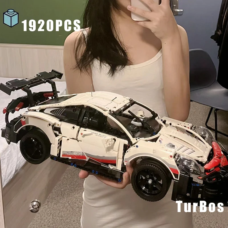 1580PCS Classic Racing Sports Car Building Block Toys Educational DIY Racing  Christmas High difficulty assemblyGirls Adultgift