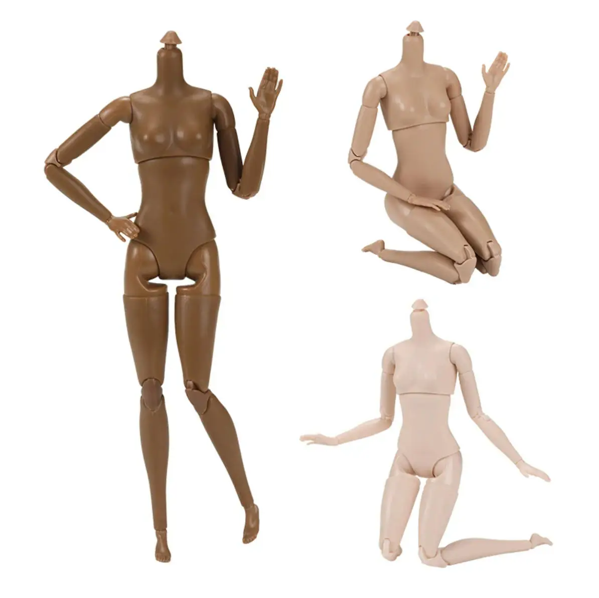 

1/6 Doll Body Yoga Male Female Body High Quality Multi-jointed Movable White Skin/normal Skin Body for Supermodel FR/BABI Heads