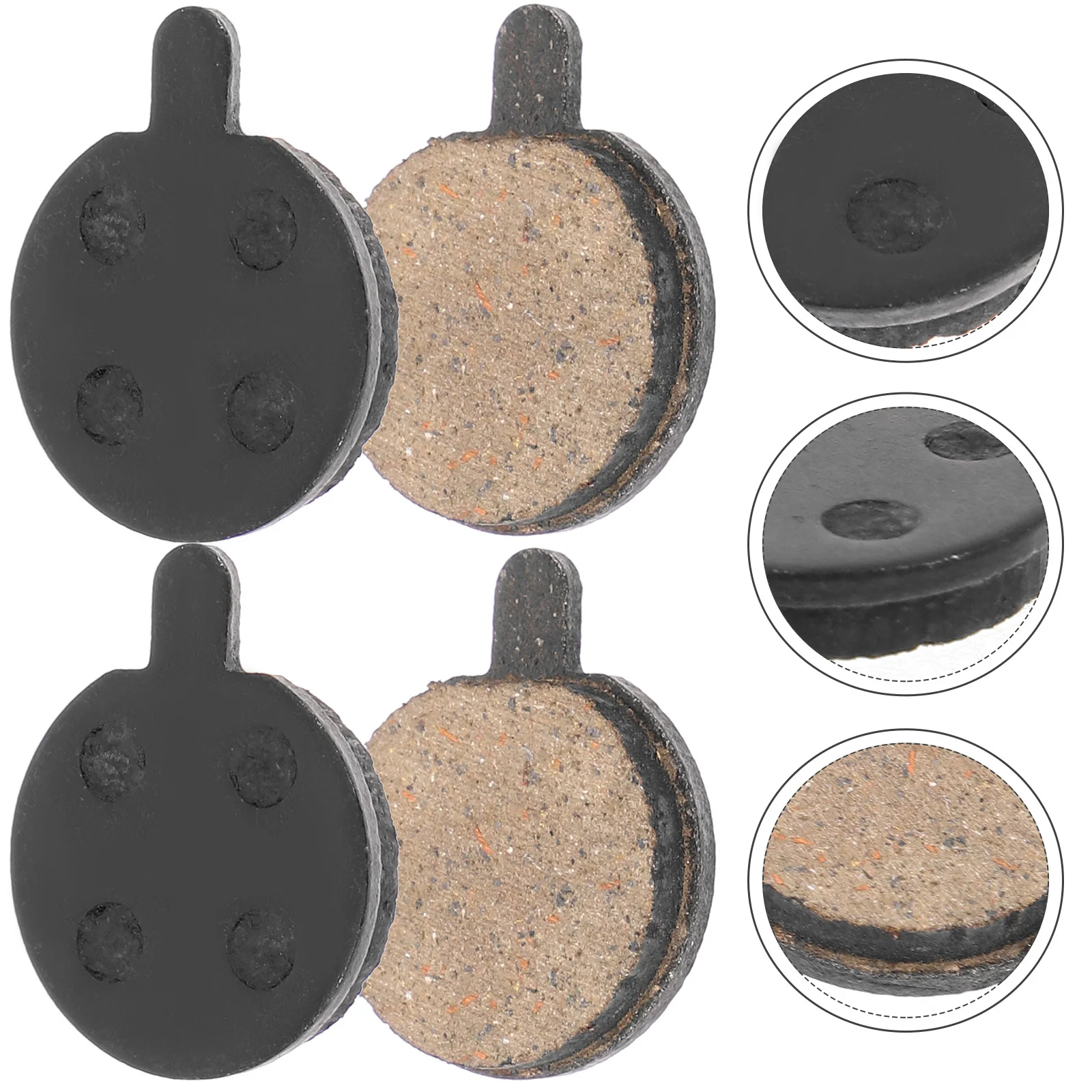 

2Pairs Disc Brake Pads Bike Brake Replacement Set Wear Resistant Temperature Proof for Mountain Electric Bicycle Quiet Strong