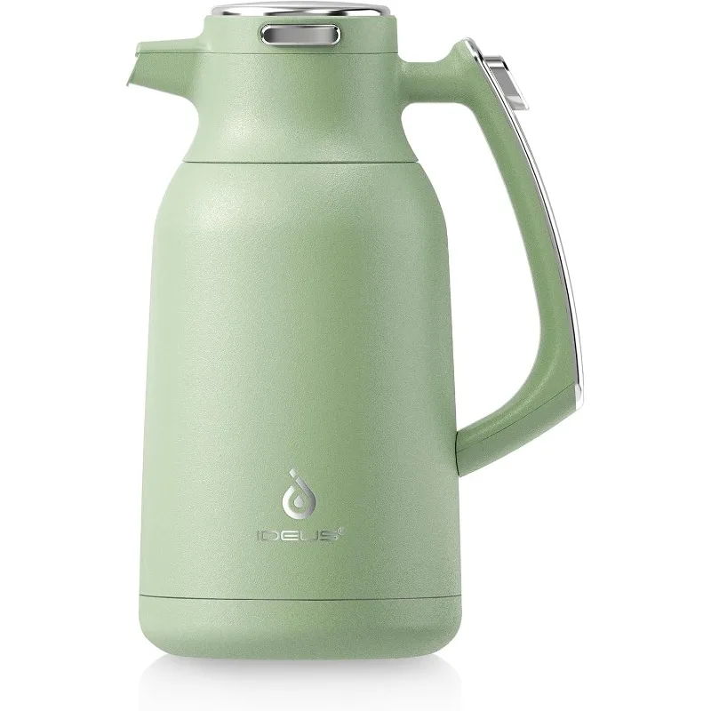 

68 oz Stainless Steel Thermal Coffee Carafe, Double Wall Insulated Vacuum Flask, Water Coffee and Beverage Dispenser, 12 H
