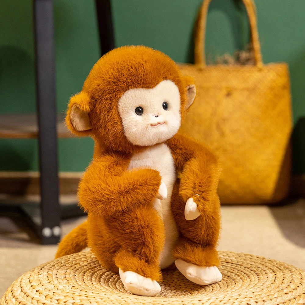 20 cm Kawaii Golden Monkey Plüschtiere Kuschelige Affe Stofftier Simulierte Wildtiere Weiche Puppen Zoo Plüschtier Lustige Souvenirs