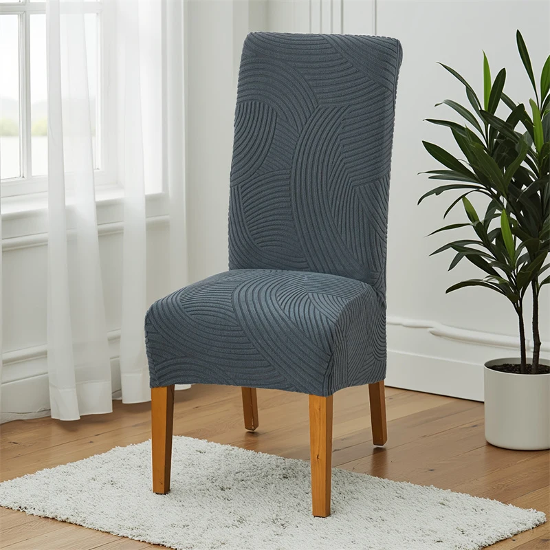 1/2/4/6 قطعة مرونة XL حجم غطاء كرسي تمتد الطعام كرسي أغطية مكافحة القذرة مقعد يغطي مأدبة الزفاف Housse دي تشيس