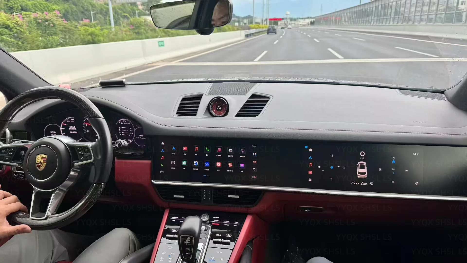 24.6“Touch Screen For Porsche Cayenne 2018-2023 Android 14 Carplay Car Radio GPS Navigation Stereo Multimedia Player Head Unit