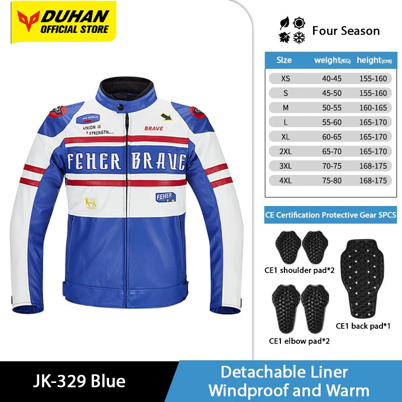 

Motorcycle Riding Jacket Windproof Warm Motorcycle Jacket Anti Fall Casual Commuting Motorbike Jacket Waterproof